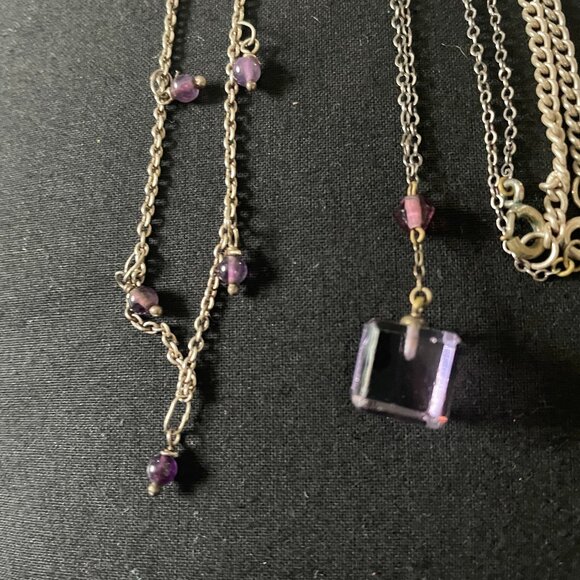 Lot of Silver & Purple Tone Jewelry - Picture 3 of 3